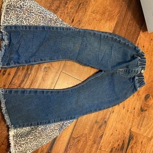 Girls bell bottom jeans